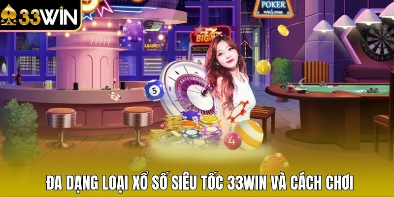 Đa dạng loại Xổ Số Siêu Tốc 33WIN và cách chơi