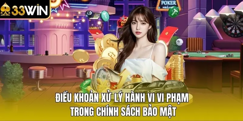 Điều khoản xử lý hành vi vi phạm trong chính sách bảo mật
